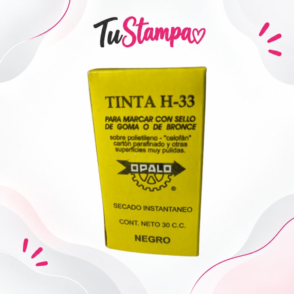Tinta Indeleble Opalo H-33 Negra