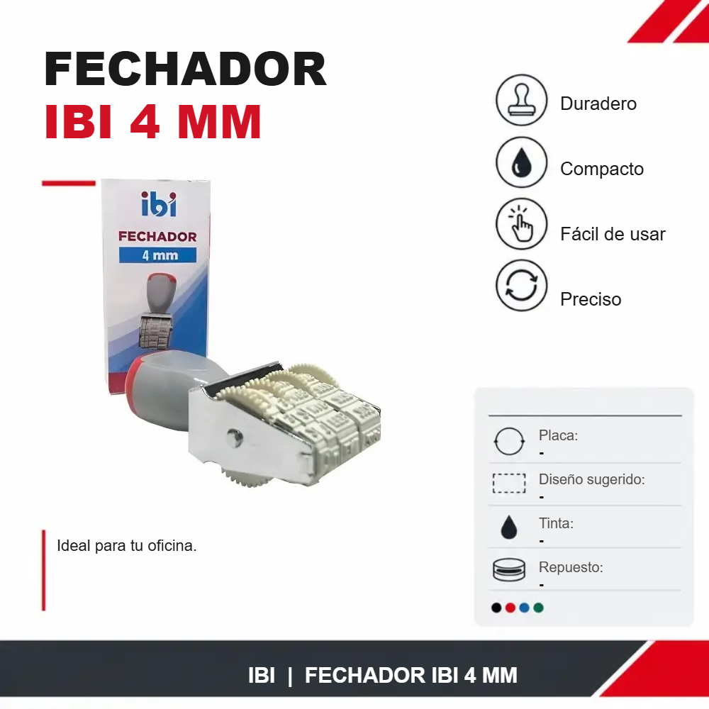 Fechador Ibi 4 mm