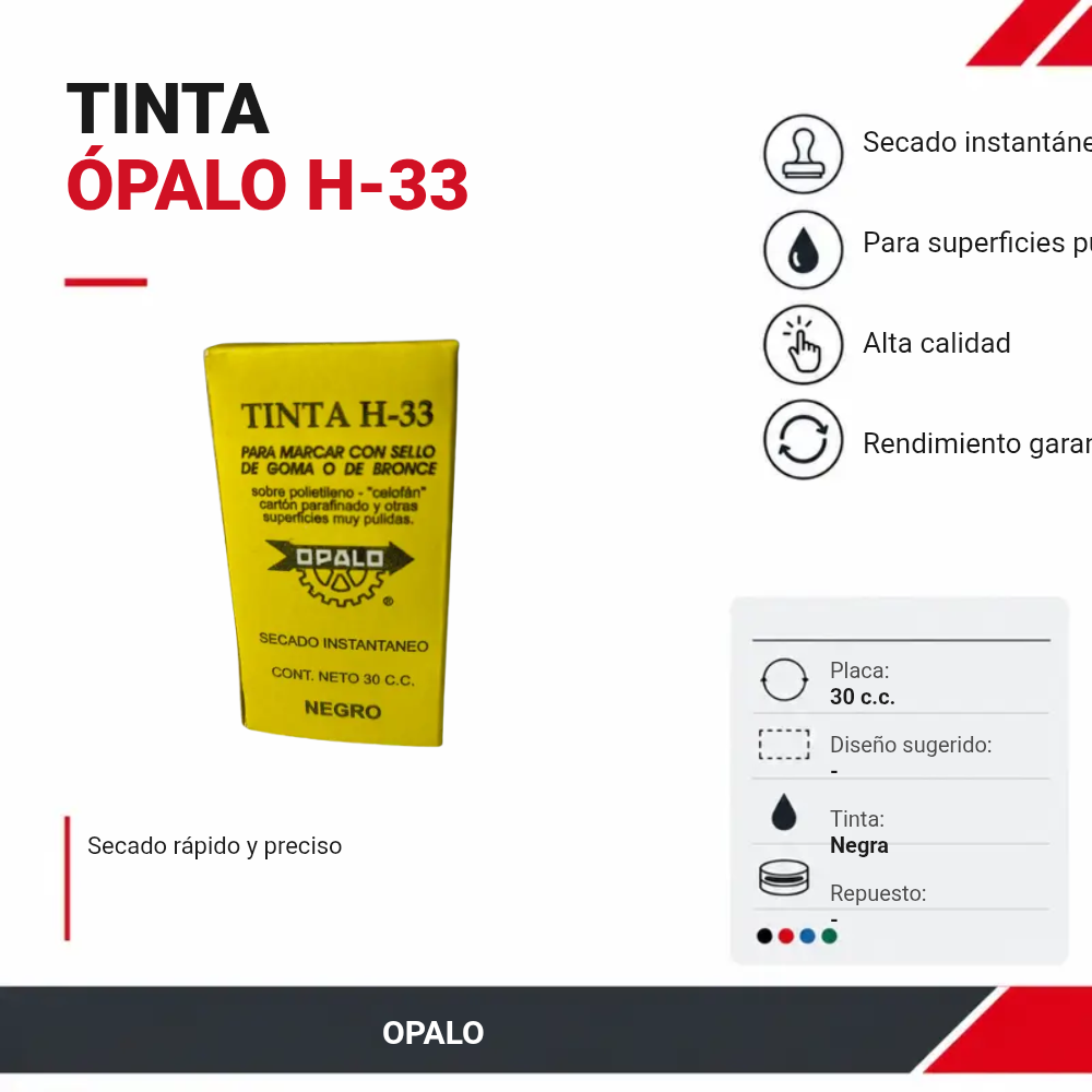 Tinta Negro Opalo H-33